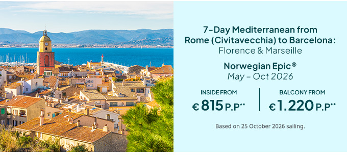 7-Day Mediterranean from Rome (Civitavecchia) to Barcelona