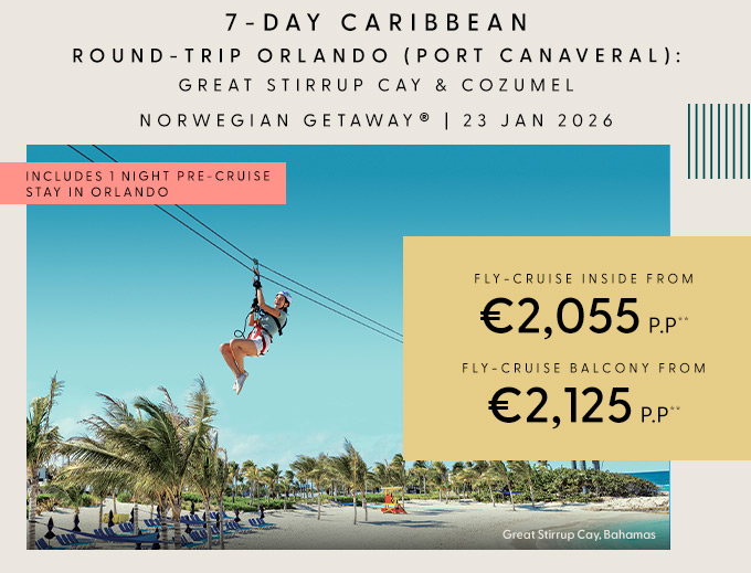 7-Day Caribbean Round-trip Orlando (Port Canaveral)