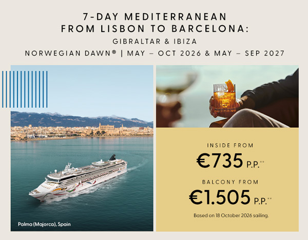 7-Day Mediterranean from Lisbon to Barcelona