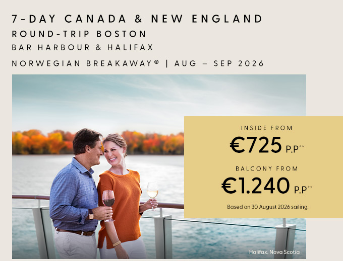 7-Day Canada & New England Round-trip Boston