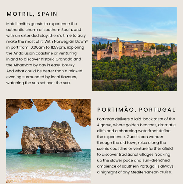 Motril, Spain and Portimao, Portugal
