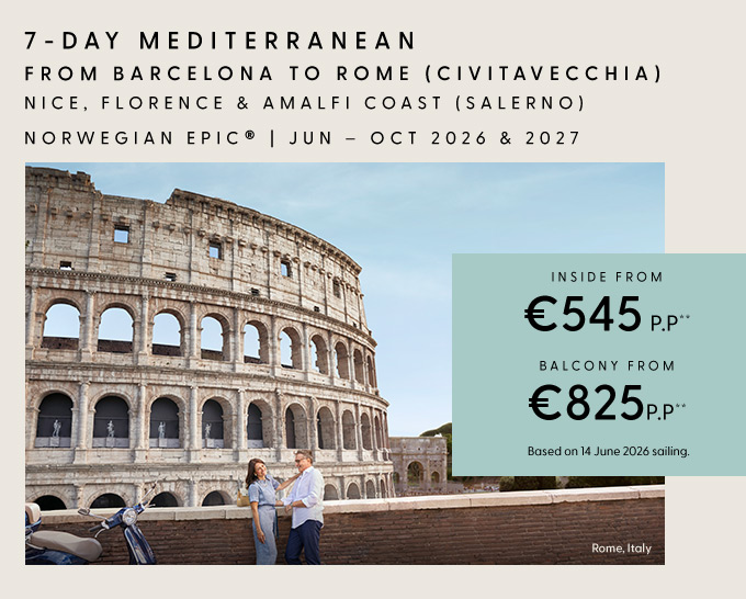 7-Day Mediterranean from Barcelona to Rome (Civitavecchia