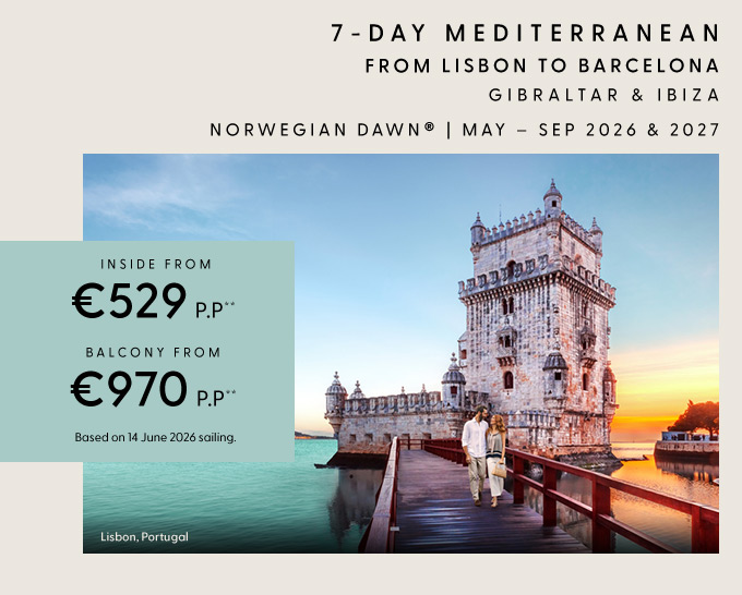 7-Day Mediterranean from Lisbon to Barcelona