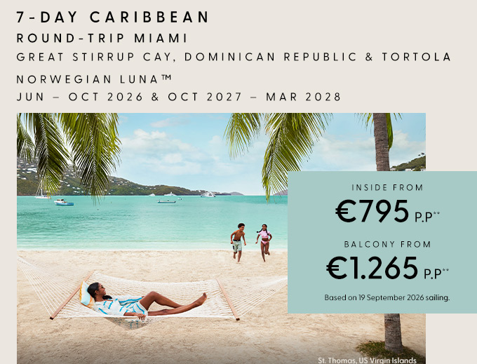 7-Day Caribbean Round-trip Miami
