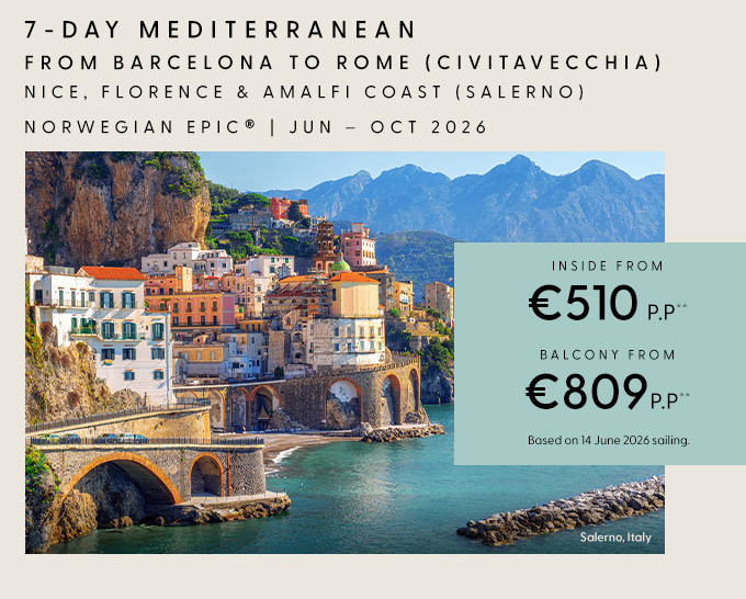 7-Day Mediterranean from Barcelona to Rome (Civitavecchia)