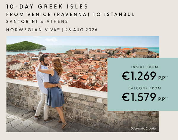 10-Day Greek Isles From Venice (Ravenna) to Istanbul
